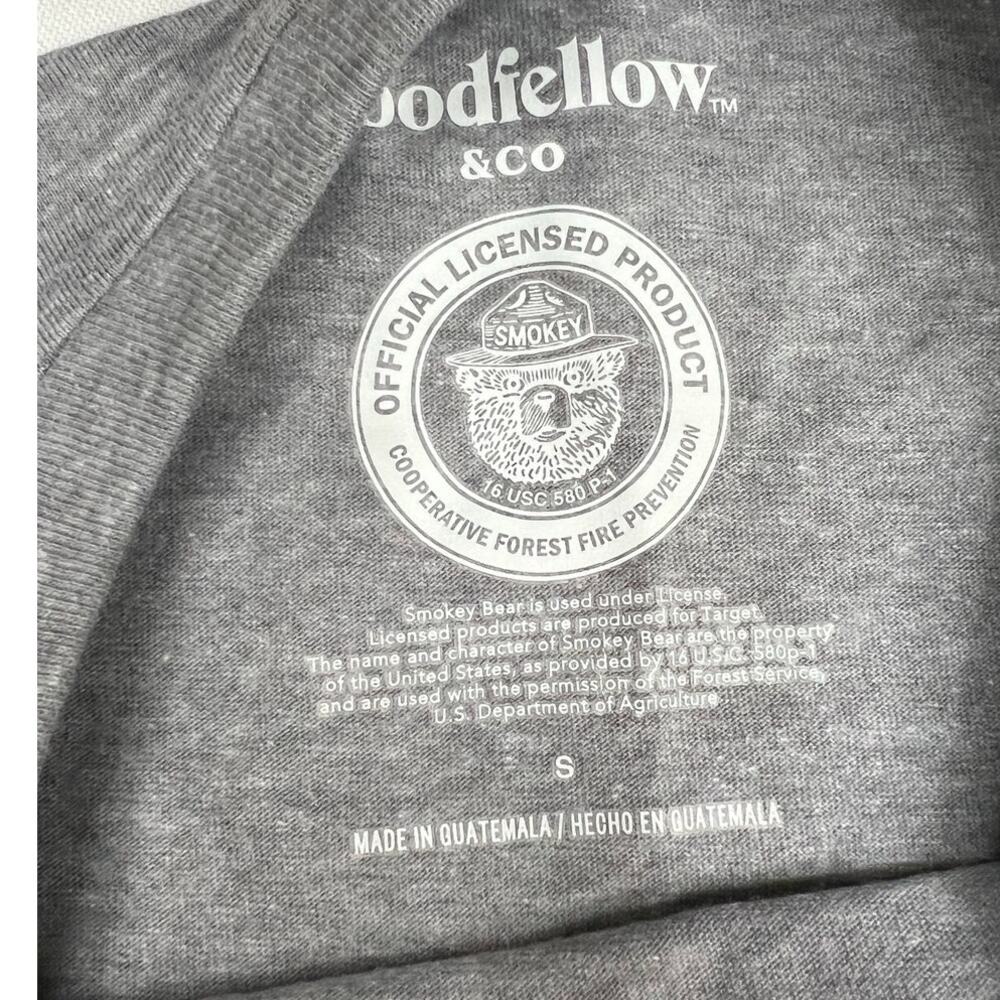 Goodfellow & Co Smokey Bear Graphic T Shirt Small NWT Only You Wildfires - Picture 3 of 5